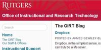Rutgers office of Instructional and research technology